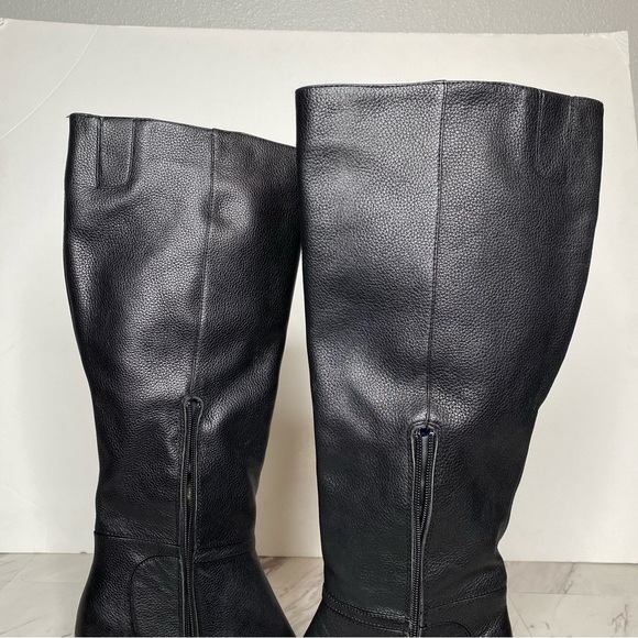 Sam Edelman Elsy Black Leather Heeled Tall Boot 11M - Picture 10 of 15